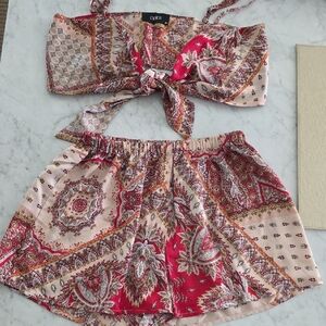 Colorful Paisley Two-Piece Set